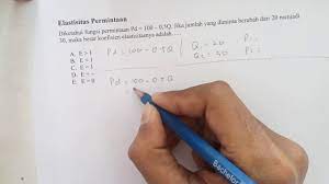 Maybe you would like to learn more about one of these? Soal Ekonomi Menghitung Elastisitas Permintaan Dengan Fungsi Youtube