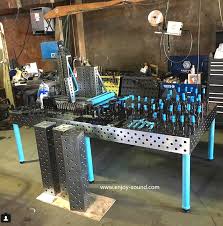 Dct Welding And Jig Tables Are Made For Extreme Duty Metal Fabrication Built To Last A Lifetime And Beyon Welding Table Art Furniture Design Metal Fabrication