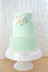 Flour And Flourish Mint Wedding Cake Mint Green Wedding Cake Wedding Cake Hydrangea