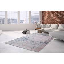 Teppich modern wohnzimmer teppiche karo lila grau konturenschnitt ausverkauf. Vintage Teppich Bunt Verwaschen Used Look Teppiche Grau Beige Grun 70cm X 140cm