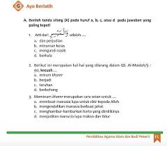 Check spelling or type a new query. Kunci Jawaban Agama Islam Kelas 8 Halaman 31 Jawaban Soal