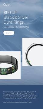 Available in silver, black, gold, or silver with diamonds, the cost of an oura ring can range in price from $299 to $999, depending on the style. Oura Ring 60 Off Black Silver Oura Rings Cyber Monday Milled