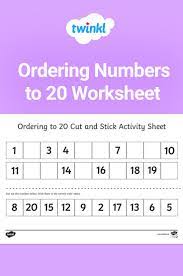 Ordering Numbers 1 To 20 Worksheet Ordering Numbers Ks1 Maths Worksheets Math Lessons
