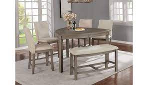 Gallery of triangle dining table set. Bermuda Triangle Counter Height Table Set