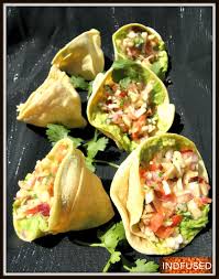 Masala Papad Salad Cones Or Flowers Indian Appetizers Food Indian Food Recipes