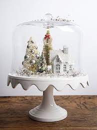 Maybe you would like to learn more about one of these? Pin By Diy Und Haus On Cloche Christmas Centerpieces Christmas Cake Stand Christmas Diy