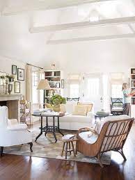 Tuck extra seating and storage around the outskirts of the living room close to the walls. 10 Tips For Styling Large Living Rooms Other Awkward Spaces The Inspired Room