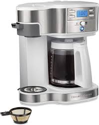 Check spelling or type a new query. Buy Hamilton Beach 2 Way Brewer Coffee Maker Single Serve And 12 Cup Pot White 49933 Online In Indonesia B0896np59n