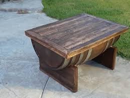 • the table top is clear coated for protection. How I Made This Wine Barrel Coffee Table 1001 Pallets