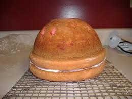 Make A Barbie Cake Part I Making The Cake Without A Mold Frugal Upstate Barbie Cake Cake Food
