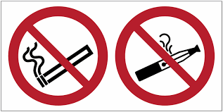 Fixez ce panneau d'interdiction de fumer dans tous les lieux publics. Autocollant Combine Interdiction De Fumer Et De Vapoter Seton Fr