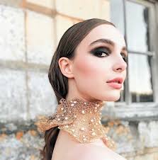 14k Signature Metal Lace Collar w/Cultured Pearls