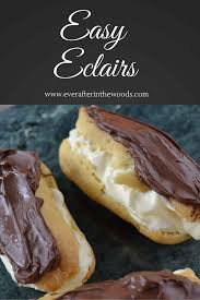 Chocolate Eclair Pastry Recipe Vanilla Cream Filling Eclair Recipe Pastry Recipes Dessert Recipes