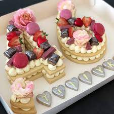 46 Pink Number Cake Cake Baking Recipes Number Cakes Cake