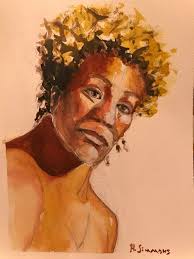 Hare Comes the Jazz, watercolours