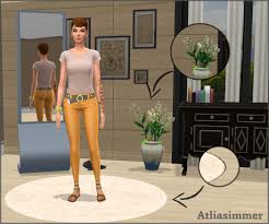 This stuff pack is all about relaxing, watching tv and popping popcorn. Atliasimmer New Cas