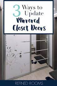 These bespoke wardrobes are this luxurious wardrobe has beautiful smoked glass doors and great storage space. Design Solutions For Outdated Mirrored Closet Doors