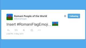 An emoji version of the flag ( 🏳️‍🌈 ) was formally proposed in july 2016, and released that november. Petition We Want A Romani Flag Emoji Change Org