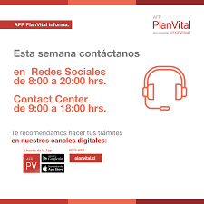 Podrás obtener una serie de certificados a través de la web de afp planvital solo con tu clave (si no sabes cuál es tu clave de afiliado, te. Afp Planvital On Twitter Esta Semana Estaremos Respondiendo Tus Dudas En Nuestro Contact Center De 9 00 A 18 00 Horas Y Redes Sociales Lunes A Domingo De 8 00 A 20 00 Horas Https T Co 0ykkny47ud