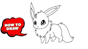 How To Draw Pokemon Eevee Eevee Easy Draw Tutorial Pokemon Drawings Online Art Tutorials Drawings