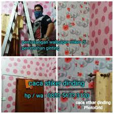 Salam kompak selalu , simak video tutorial dari bang yong ya teman teman. Hasil Pemasangan 28 Roll Wallpaper Caca Stiker Dinding Facebook