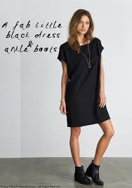 Bodie And Fou Little Black Dress Ankle Boots Outfit Perfection Modestil Stiefeletten Kleid Kleid Mit Stiefeln