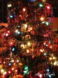 Christmas Winter Old Fashion Christmas Tree Christmas Tree Bulbs Vintage Christmas Tree