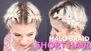 Some hairstylists also make use of accessories in hair braiding.in this hair braiding tutorial, marc trinder from charles worthington salon, london shows us his amazing if you enjoy this video, let me know your feedback by leaving your comments below the video! How To Milkmaid Braid Short Hair Milabu Youtube