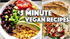 Easy Vegan 5 Minute Recipes For College Students Recipes Couscous Burrito Bowl Microwave Stirfry Peanut But Vegan Recipes Recipes Vegan Lunch Recipes