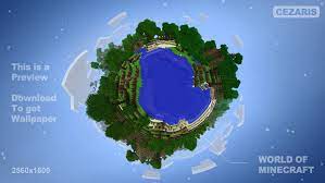 How to make a big perfect circle in minecraft with a 2x2 center. World Of Minecraft Wallpaper By Cezarislt On Deviantart