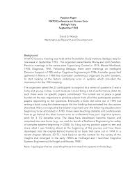 Now let us get into the details of wr. Pdf Position Paper Nato Conference On Human Error Bellagio Italy September 1983