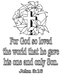 John 3 16 For God So Loved The World Bible Verse Coloring Page Coloring Pages Inspirational Coloring Pages