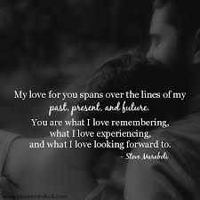Eternal love refers to god's love to you & me. Quotes About Love My Love For You Spans Over The Lines Of My Past Present And Future You Are W Love Quotes Romantic Quotes Quotes