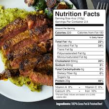 Mar 27, 2010 · 204 calories in a 4 oz or 114g of filet mignon (lean only) 51 calories per ounce or 28 g of filet mignon (lean only). Grass Fed Ny Strip Steak Pre Grass Fed Beef