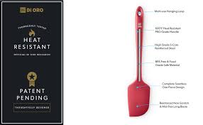 In season 18 of america's test kitchen from cook's illustrated, hosts bridget lancaster and julia collin davison head into the test kitchen to bring viewers equipment reviews, taste tests, and. Amazon Com Di Oro Large Silicone Spatula 600Âºf Heat Resistant Spatula Seamless Design Pro Grade Non Stick Silicone Rubber With Reinforced Stainless Steel S Core Technology Red Home Kitchen