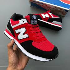 New Balance 574 Red Black Mens Fashion Mens Footwear