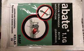 10 m² = 2 gram / 18 liter air Ubat Jentik Jentik Abate Noor Hisham Abdullah Facebook