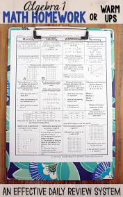 Algebra 1 Spiral Review Quizzes Algebra 1 Homework Distance Learning Teaching Algebra Algebra 1 Algebra