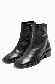 Topshop Arrow Black Flat Boots Flat Leather Boots Black Leather Flats Black Flat Boots