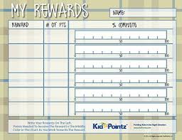 Behavior Chart For Older Students Reward Chart Kids