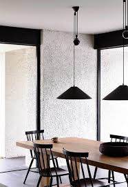 Modernist Melbourne Home With Arts And Crafts Twist With Images Timber Dining Table Lights Over Dining Table Dining Table Black