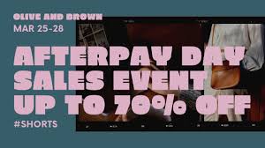 The sale officially starts on thursday august 19 and runs until sunday august 22. Afterpay Day Starts March 25 Shorts Youtube
