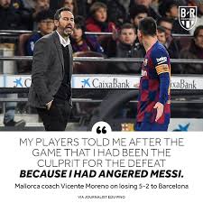 We've noticed that this is your first visit on our page, which is why we show you news based on a default selection of settings and languages (your native language and english). B R Football On Twitter Mallorca Coach Vicente Moreno Made Lionel Messi Mad Last Time They Met And He Regretted It They Face Each Other Again Today Https T Co Rvtqqbnkhv
