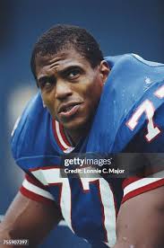 Eric Dorsey, Defensive End for the New York Giants during the... News Photo 