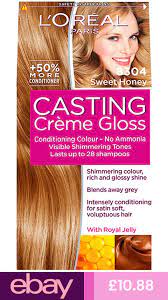 2x L Oreal Casting Creme Gloss 8304 Sweet Honey Conditioning Colour No Ammonia For Sale Online Ebay Loreal Golden Blonde Hair Color Loreal Paris