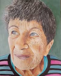 Mother with Kids“ 120 x 150 cm, Acrylic