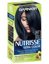 Nutrisse Ultra Color Dark Intense Indigo Hair Color Garnier Indigo Hair Blue Black Hair Dye Garnier Hair Color