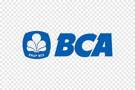 Logo pembayaran bank BCA dengan warna dominan biru tua