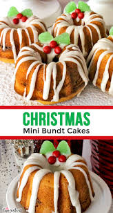 We love a good traditional sponge cake. Christmas Mini Bundt Cakes Two Sisters