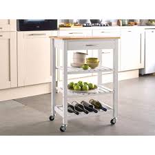 Kitchen trolley with bin storage. Robert Dyas Contemporary Kitchen Trolley White Robert Dyas